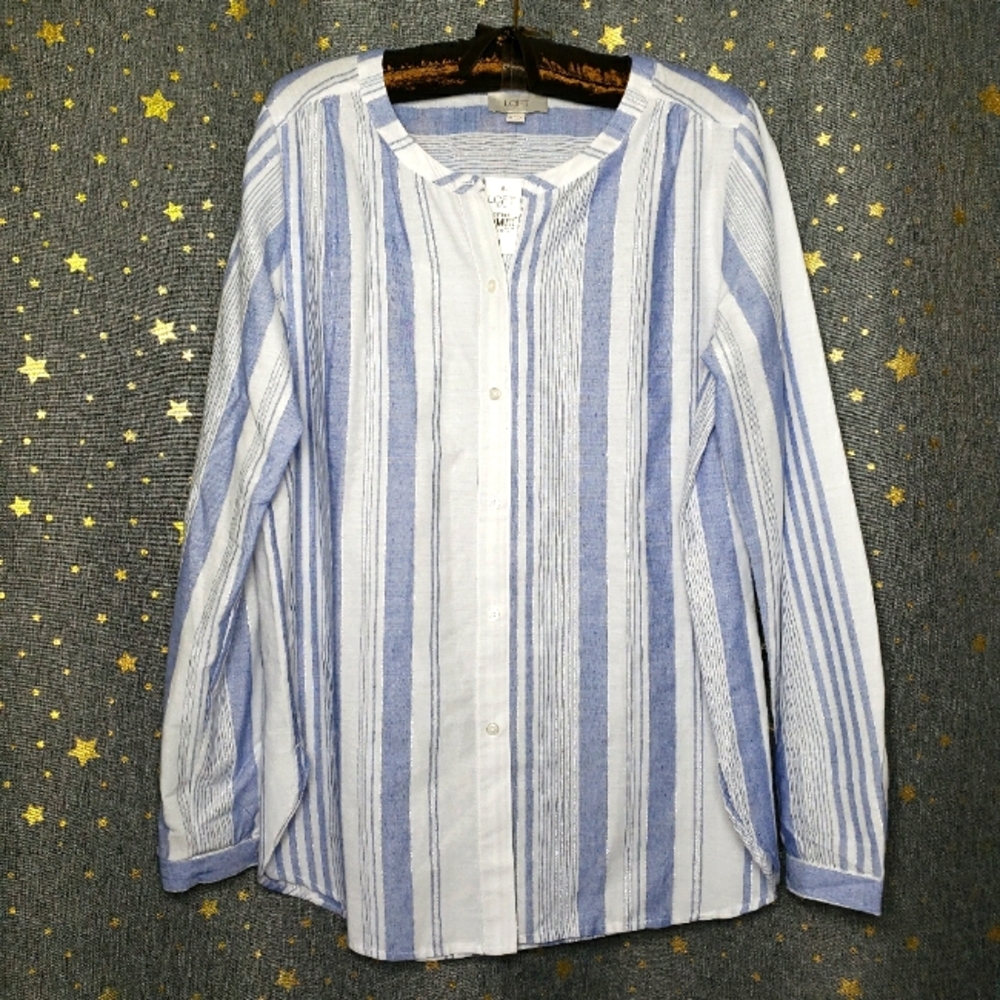 NWT Loft long-sleeve button-up Shirt